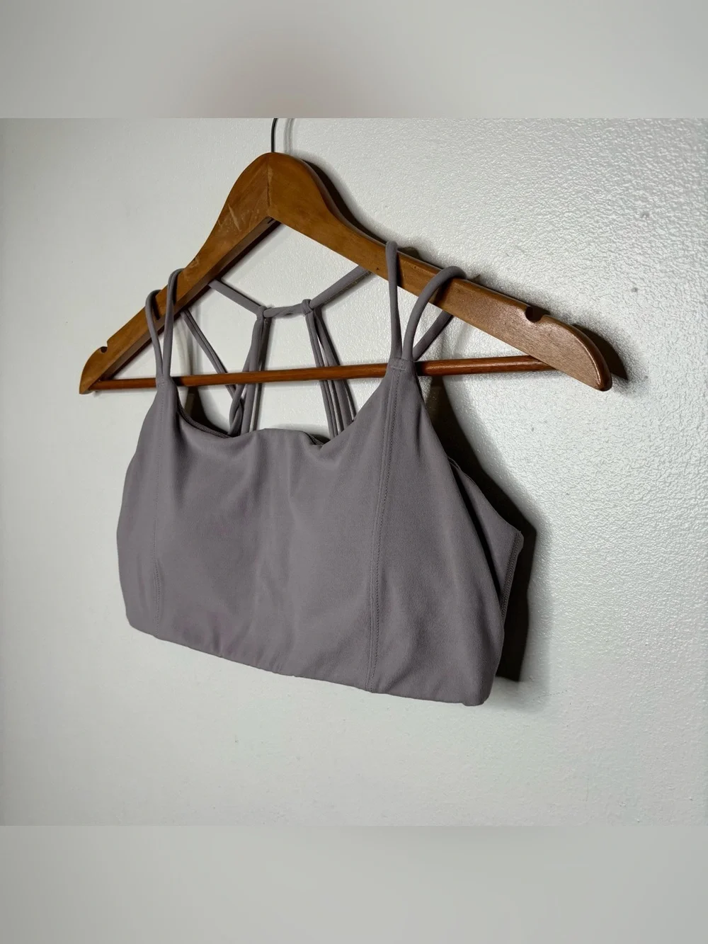 Athleta Purple Strappy Sports Bra Sz Medium
